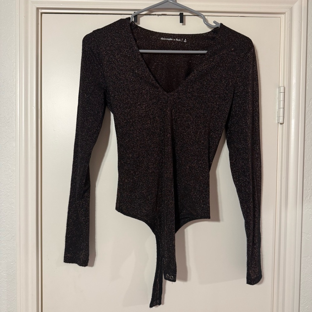 Abercrombie sparkly black bodysuit
